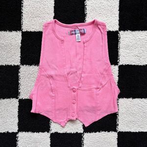 Urban Outfitters Pink Vest Crop Top XS